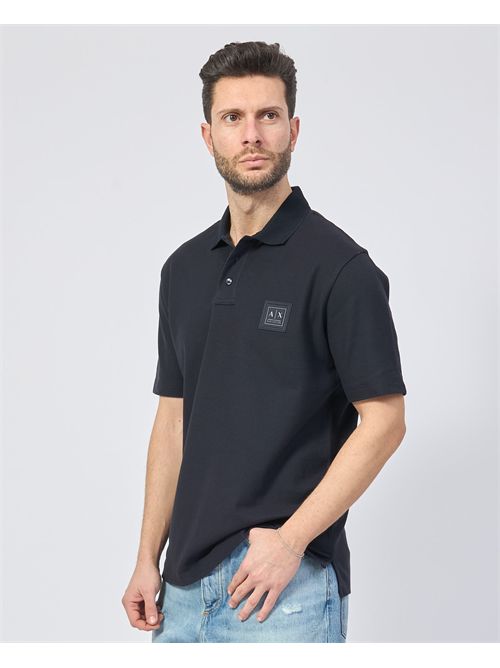 Regular fit AX polo shirt in cotton piqeè ARMANI EXCHANGE | XM000356-AF12758UB101